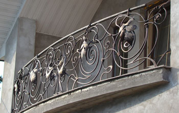 forged balcony rails price